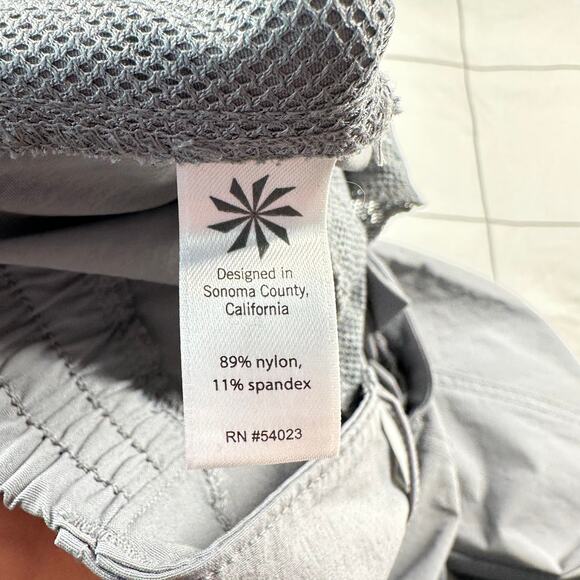 Athleta Pants Womens 4 Gray Palisade Cropped Hiking Athletic Outdoor Active - Picture 5 of 12